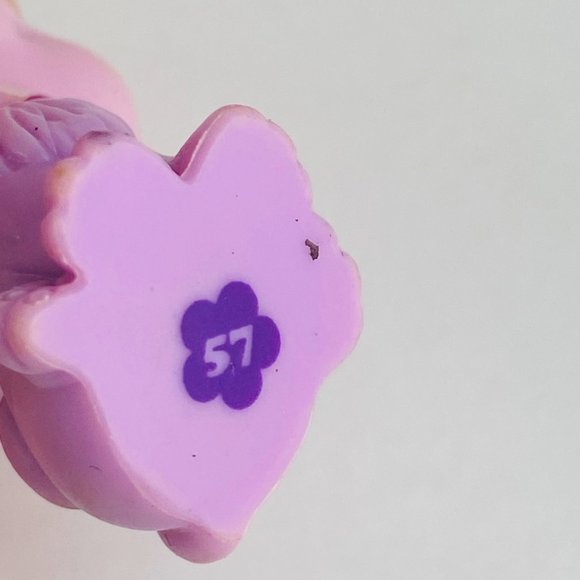 Polly Pocket Sparkling Pets # 57 Purple Kitty Cat Pretend Play Animal Figure Toy - Picture 3 of 4